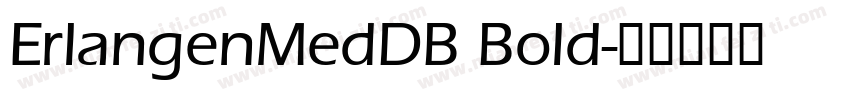 ErlangenMedDB Bold字体转换